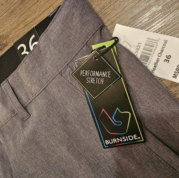 Men shorts, Burnside, 36 waist grey, new - Picture 5 of 7